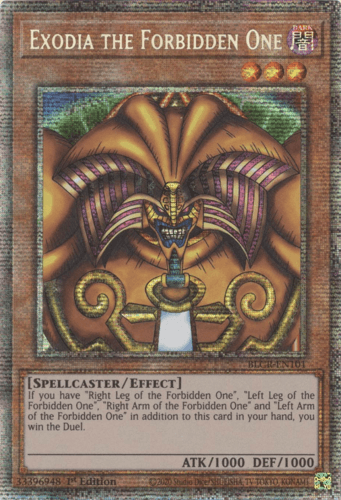Exodia the Forbidden One - BLCR-EN101 Starlight Rare 1st Edition