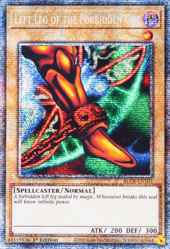 Left Leg of the Forbidden One - BLCR-EN103 Starlight Rare 1st Edition