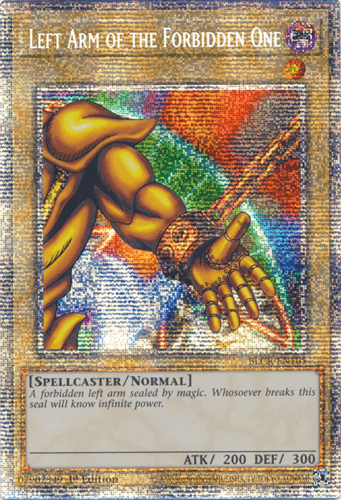 Left Arm of the Forbidden One - BLCR-EN105 Starlight Rare 1st Edition