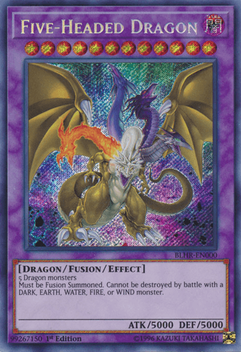 Five-Headed Dragon - BLHR-EN000 Secret Rare 1st Edition