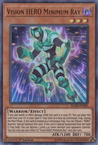 Vision HERO Minimum Ray - BLHR-EN005 Ultra Rare 1st Edition