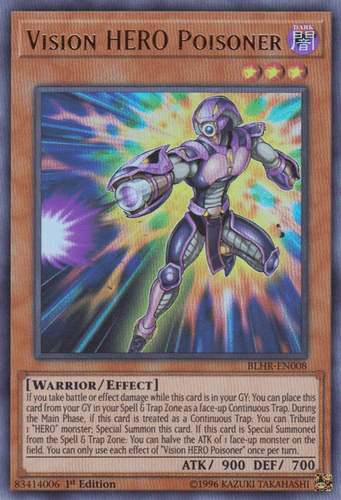 Vision HERO Poisoner - BLHR-EN008 Ultra Rare 1st Edition
