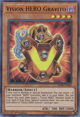 Vision HERO Gravito - BLHR-EN009 Ultra Rare 1st Edition