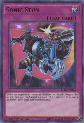 Sonic Stun - BLHR-EN026 Ultra Rare 1st Edition