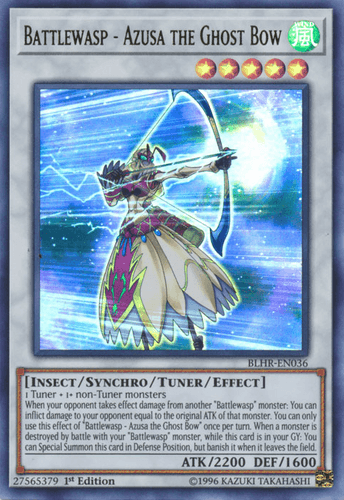 Battlewasp - Azusa the Ghost Bow - BLHR-EN036 Ultra Rare 1st Edition