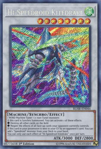 Hi-Speedroid Kitedrake - BLHR-EN044 Secret Rare 1st Edition