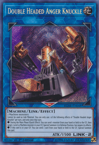 Double Headed Anger Knuckle - BLHR-EN048 Secret Rare 1st Edition