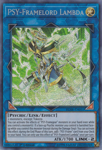 PSY-Framelord Lambda - BLHR-EN051 Secret Rare 1st Edition