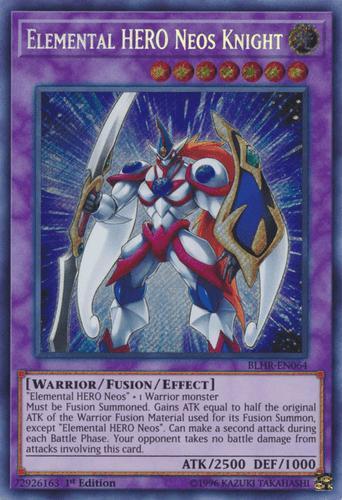 Elemental HERO Neos Knight - BLHR-EN064 Secret Rare 1st Edition