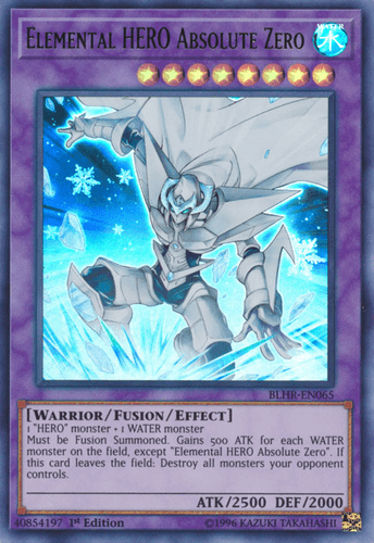 Elemental HERO Absolute Zero - BLHR-EN065 Ultra Rare 1st Edition