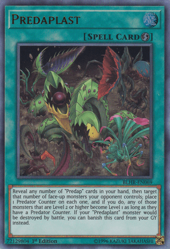 Predaplast - BLHR-EN069 Ultra Rare 1st Edition