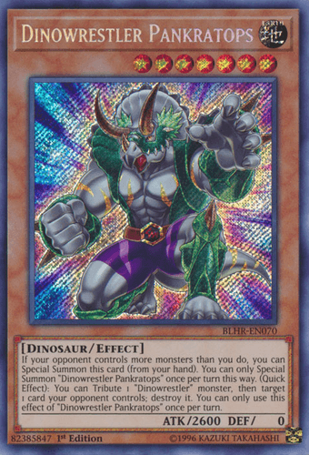 Dinowrestler Pankratops - BLHR-EN070 Secret Rare 1st Edition