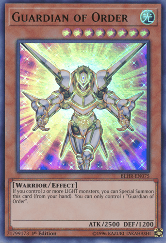 Guardian of Order - BLHR-EN075 Ultra Rare 1st Edition