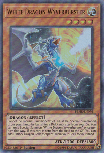 White Dragon Wyverburster - BLHR-EN076 Ultra Rare 1st Edition