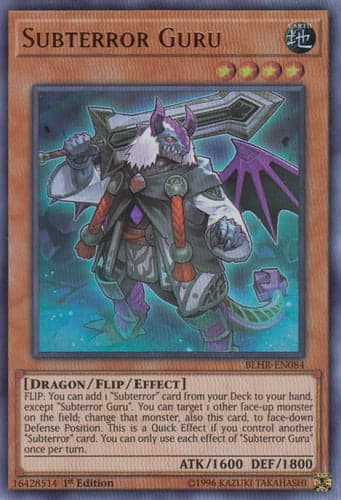 Subterror Guru - BLHR-EN084 Ultra Rare 1st Edition