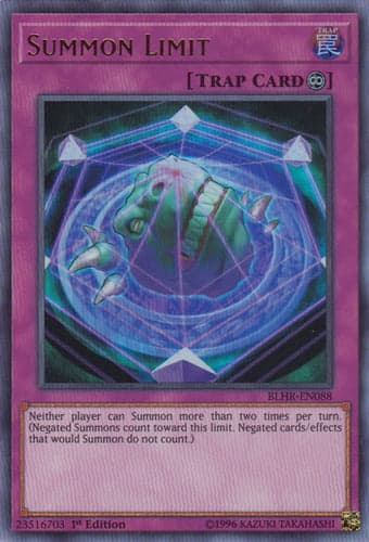 Summon Limit - BLHR-EN088 Ultra Rare 1st Edition