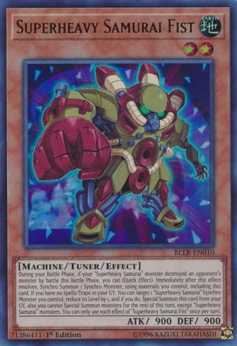 Superheavy Samurai Fist - BLLR-EN010 Ultra Rare 1st Edition