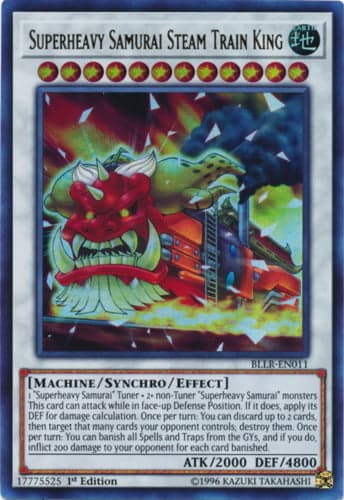 Superheavy Samurai Steam Train King - BLLR-EN011 Ultra Rare 1st Edition