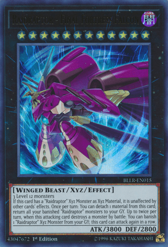 Raidraptor - Final Fortress Falcon - BLLR-EN015 Ultra Rare 1st Edition