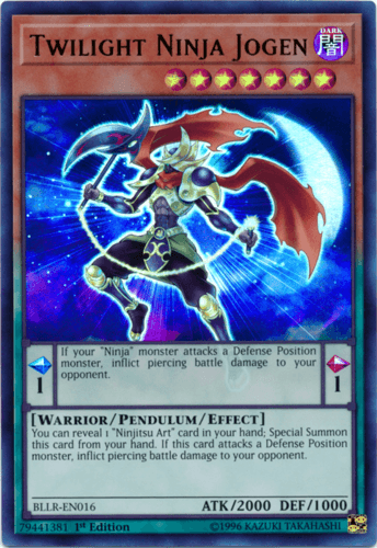 Twilight Ninja Jogen - BLLR-EN016 Ultra Rare 1st Edition