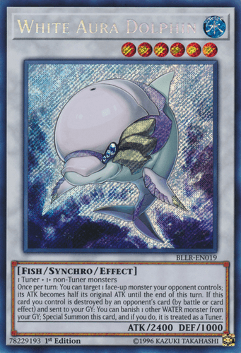 White Aura Dolphin - BLLR-EN019 Secret Rare 1st Edition