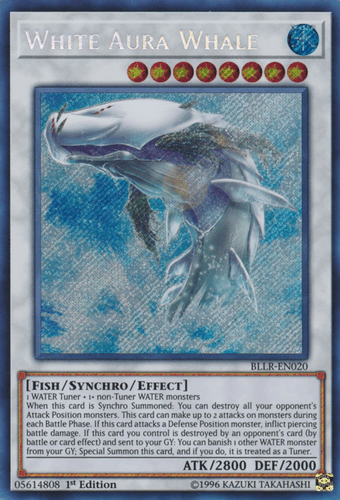 White Aura Whale - BLLR-EN020 Secret Rare 1st Edition