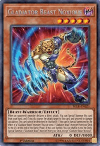 Gladiator Beast Noxious - BLLR-EN021 Secret Rare 1st Edition