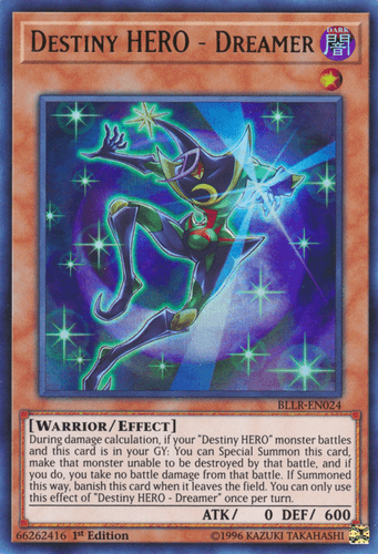 Destiny HERO - Dreamer - BLLR-EN024 Ultra Rare 1st Edition