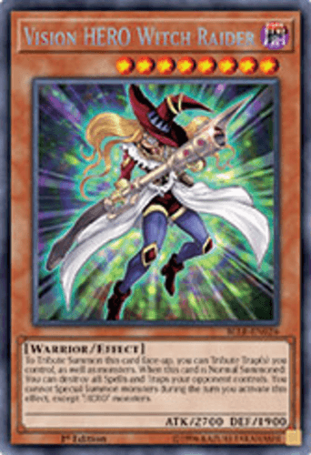 Vision HERO Witch Raider - BLLR-EN026 Secret Rare 1st Edition