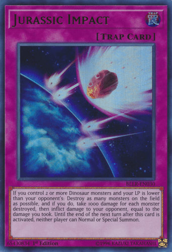 Jurassic Impact - BLLR-EN030 Ultra Rare 1st Edition