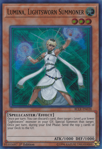 Lumina, Lightsworn Summoner - BLLR-EN038 Ultra Rare 1st Edition