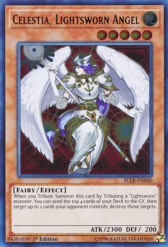 Celestia, Lightsworn Angel - BLLR-EN040 Ultra Rare 1st Edition