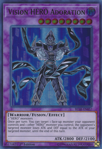 Vision HERO Adoration - BLLR-EN057 Ultra Rare 1st Edition
