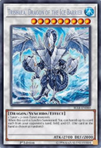 Trishula, Dragon of the Ice Barrier - BLLR-EN060 Secret Rare 1st Edition