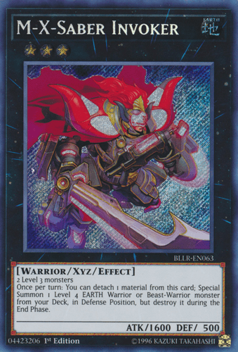 M-X-Saber Invoker - BLLR-EN063 Secret Rare 1st Edition