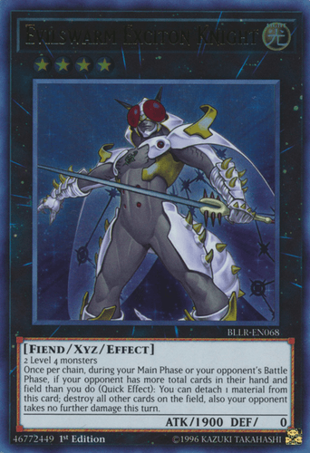 Evilswarm Exciton Knight - BLLR-EN068 Ultra Rare 1st Edition