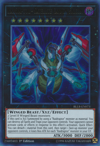 Raidraptor - Satellite Cannon Falcon - BLLR-EN073 Ultra Rare 1st Edition