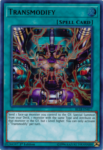 Transmodify - BLLR-EN077 Ultra Rare 1st Edition