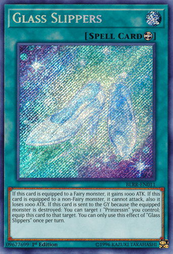 Glass Slippers - BLRR-EN011 Secret Rare 1st Edition