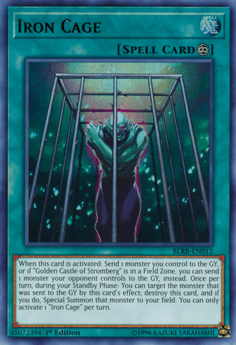 Iron Cage - BLRR-EN012 Ultra Rare 1st Edition