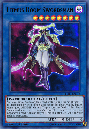 Litmus Doom Swordsman - BLRR-EN013 Ultra Rare 1st Edition