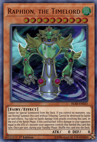 Raphion, the Timelord - BLRR-EN023 Ultra Rare 1st Edition