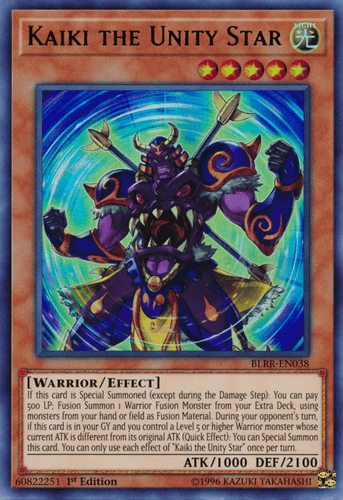 Kaiki the Unity Star - BLRR-EN038 Ultra Rare 1st Edition