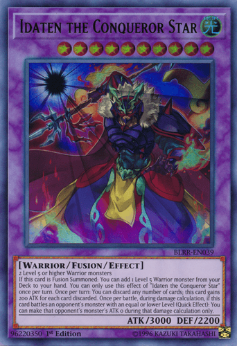 Idaten the Conqueror Star - BLRR-EN039 Ultra Rare 1st Edition