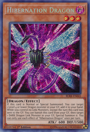 Hibernation Dragon - BLRR-EN041 Secret Rare 1st Edition