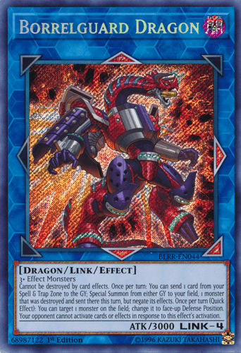 Borrelguard Dragon - BLRR-EN044 Secret Rare 1st Edition