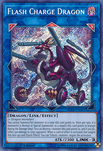 Flash Charge Dragon - BLRR-EN045 Secret Rare 1st Edition
