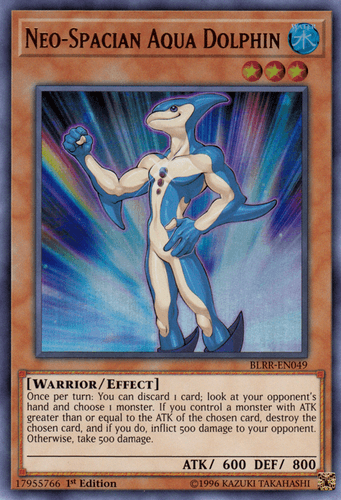 Neo-Spacian Aqua Dolphin - BLRR-EN049 Ultra Rare 1st Edition