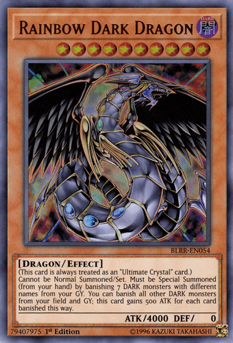 Rainbow Dark Dragon - BLRR-EN054 Ultra Rare 1st Edition