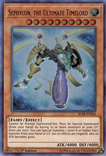 Sephylon, the Ultimate Timelord - BLRR-EN056 Ultra Rare 1st Edition